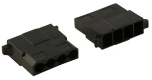 Female Molex Power Connector Black + 4 Female Molex Pins UK MacroMods - Picture 1 of 2