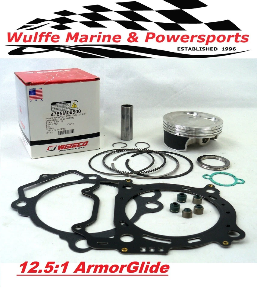 Top End Rebuild Yamaha YZ450F 06-09 WR450F 07-15 95mm Wiseco Piston + Gasket Set - Image 1 of 1