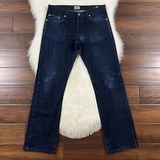 Naked & Famous Men's Size 32 Indigo Broken Twill Selvedge Slim Guy Denim Jeans