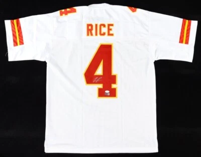 Kansas City Chiefs - Rashee Rice white autographed signed jersey - JSA and PSA - Image 1 of 2