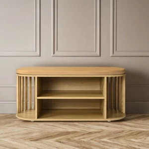 Furb Ottoman Storage Foot Rest Shoe Bench for Bedroom, Hallway - Picture 1 of 7