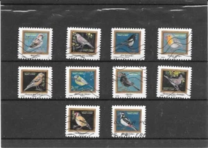 FRANCE 2025. MELODIE D'OISEAUX. LOT DE 10 TIMBRES ADHESIFS OBLITERES - Imagen 1 de 1