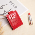 Portable Lipstick Case With Mirror For Purse PU Leather Lipstick Organizer TTH