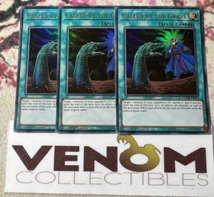 3x (M/NM) *EURO* Called By the Grave DUDE-EN044 Ultra Rare 1st Edition YuGiOh - Picture 1 of 1