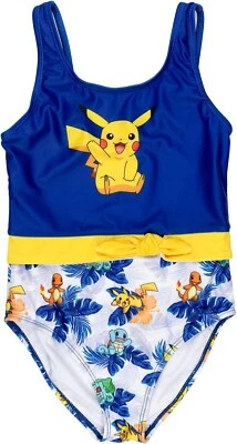 Pokémon ☆ Traje de baño Pikachu 1 pieza para niñas ☆ Tallas 5 Foto 1 de 3