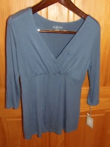 A-GLOW - WOMEN - MATERNITY - TOP - DENIM FLARE - SIZE SMALL (GRN-801-5) - Picture 1 of 3