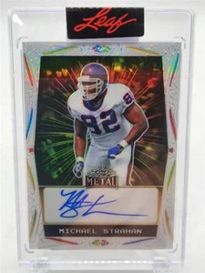 Tarjeta de autógrafo automática de Michael Strahan 2023 Leaf Metal exclusiva de eBay #EAMS3 3/4 - Imagen 1 de 2