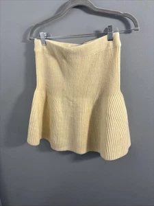 Zara Cream Colored Sweater Skirt Or Top Medium - Picture 1 of 4