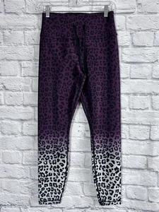 Good American Damen lila ombre Leopardenmuster Leggings Größe 2 - Bild 1 von 6