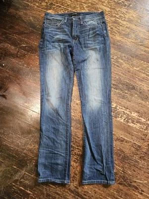 Pantalones de mezclilla para hombre Joe 32x34 Brixton pierna recta lavado medio Foto 1 de 4