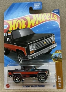 NEW 2025 Hot Wheels 75 Chevy Blazer Custom Black & Red HW Dirt 5/10 - Picture 1 of 7