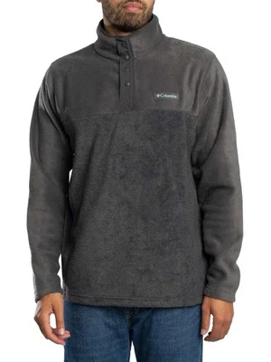 Columbia Men's Steens Mountain Half Snap Fleece, Black - Image 1 of 4