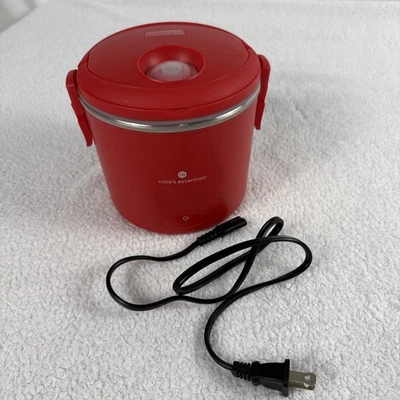Cook's Essentials 1 Qt. Electric Portable Desktop Crockpot RED 40W K49655 120V - Image 1 of 4