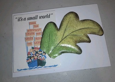 DISNEYLAND IT'S A SMALL WORLD LEAF  PROP  DISPLAY  - Image 1 of 4