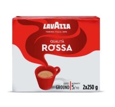 1 Kg Lavazza Qualita Rossa Ground Coffee (2 x 500g) - Image 1 of 2