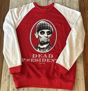 Vintage Dead Presidents Vaults Crew Neck Sweatshirt Herren XL rot weiß - Bild 1 von 7