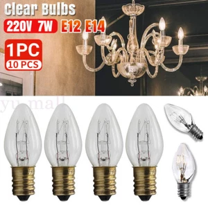 UPTO 10 PCS 7W 220V E12/E14 Clear Bulbs Night Light Replacement Bulbs Home Décor - Picture 1 of 14