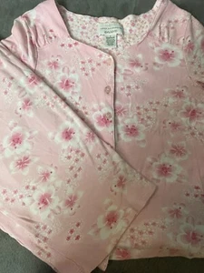 Karen Neuburger Encore Pajamas Womens S Pink Floral Short Sleeves Lounge - Picture 1 of 12