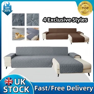 Sofa Slip Covers Reversible Waterproof Quilted Throw Pet Protector Couch Cover - Picture 1 of 16