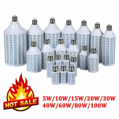 Ultra Bright LED Corn Light Bulb B22 E27 E40 SMD 5730 Light Bulb 5W-150W