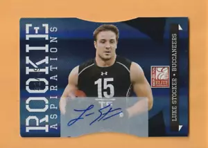 Luke Stocker Tampa Bay Buccaneers AUTO 2011 Donruss Elite/49 Tennessee Vols 5B - Imagen 1 de 2
