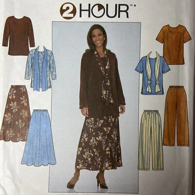 Simplicity Sewing Pattern 8226 Size AA XS S M Top Skirt Pants & Scarf VTG - Image 1 of 4