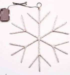 Lighted Birch Branch Snowflake 16" - Picture 1 of 4