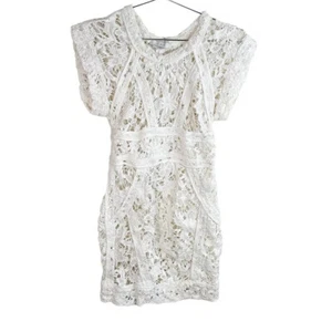 IRO White Freicie Lace Mini Dress ISize US 2 IT 36 - Picture 1 of 8