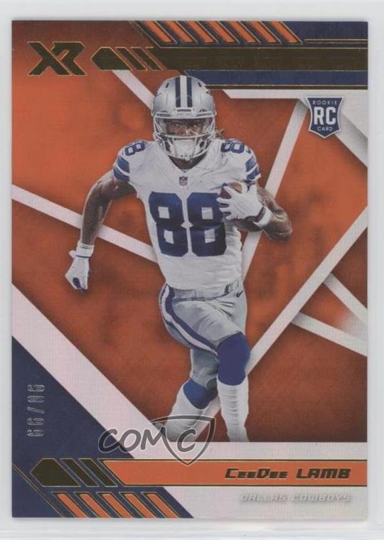 2020 Panini XR Rookie Orange /99 CeeDee Lamb #106 Rookie RC