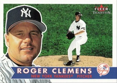 2001 Fleer Tradition Baseball Roger Clemens New York Yankees #108 - Image 1 of 2