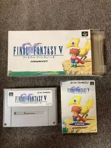 Box and instructions included!! 「Final Fantasy V」!! Super Famicom SFC - Picture 1 of 4