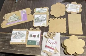 Kaisercraft MDF ~ Mini Albums, Tags, Pennants + Extras ~ Bulk Lot ~ 52pc - Picture 1 of 12