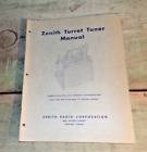 Zenith Fernsehempfänger Turm Tuner Anleitung Handbuch Super K53 K53-3 1950er