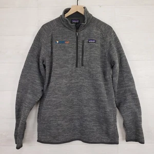 Patagonia Herren Better Sweater Quarter Zip Fleece Gr. XL meliert grau Tasche - Bild 1 von 12