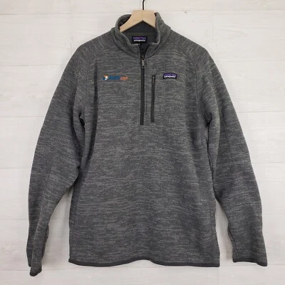 Patagonia Men's Better Sweater Quarter Zip Fleece Size XL Heathered Grey Pocket - Image 1 of 4