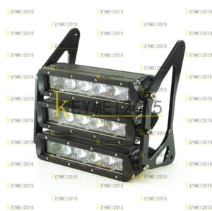 Motorcycle Head Fog Light 12V White 18LED ATV CNC Black Bracket Waterproof 6500K - Picture 1 of 1