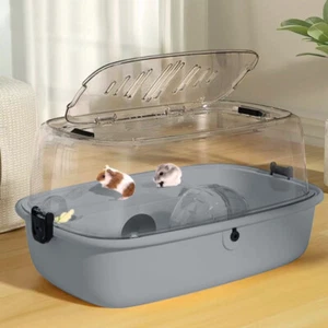 Plastic Hamster Luxury Hamster Cage Mouse Cage Animal Play House w/ Accessories - Picture 1 of 21