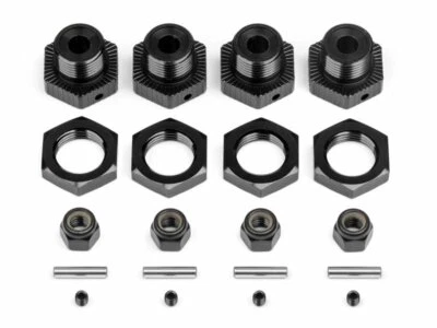 HPI 114341 Aluminium Radmitnehmer Set 17mm schwarz 4St Savage XL X NEU - Bild 1 von 2