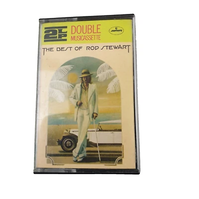 The Best Of Rod Stewart Double LP Music Cassette Tape, 1976, Pop, Rock, Ballad - Image 1 of 3