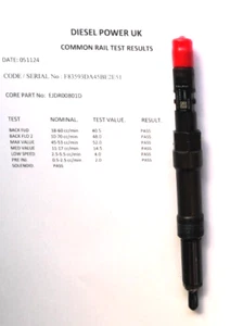 FORD MONDEO 2.0 TDCI JAGUAR X-TYPE 2.0D- FUEL INJECTOR DELPHI EJDR00801D - Picture 1 of 5