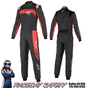 Alpinestars KMX-9 V2 Graphic 3 Kart Race Suit Black/Red 3356422-13 - Bild 1 von 5