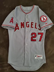 Majestic 2012-2015 Mike Trout Los Angeles Anaheim Angels MLB Jersey ~ Size 40 - Picture 1 of 14