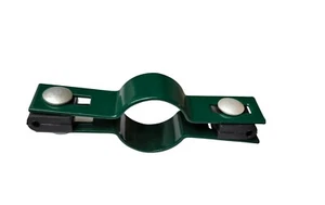 38mm Zaunschelle Mittelschelle Pfostenschelle Strebenschelle Endklammern Grün - Bild 1 von 3