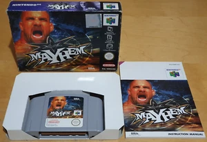 WCW Mayhem for Nintendo 64 N64 Rare & Complete In VGC - Picture 1 of 14