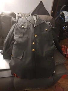 VTG US Military Army Green Dress Uniform Blazer, Men's Size 42L - Picture 1 of 13