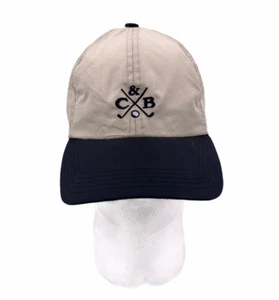 Cutter & Buck Baseball Cap Hat Khaki Tan Black Bill Adjustable 100% Polyester - Picture 1 of 12