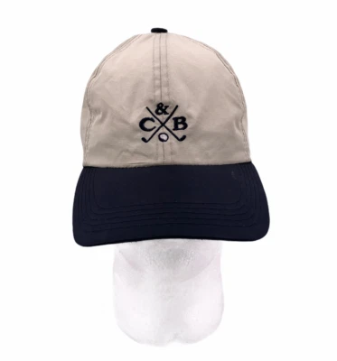 Cutter & Buck Baseball Cap Hat Khaki Tan Black Bill Adjustable 100% Polyester - Image 1 of 4