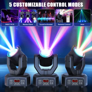 100W LED Mini Moving Head Stage Lighting RGBW DJ Spot Beam Bar Disco Party DMX - Picture 1 of 14