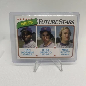 1980 Topps Mets Future Stars - Dan Norman/Jesse Orosco/Mike Scott Rookie New - Picture 1 of 10