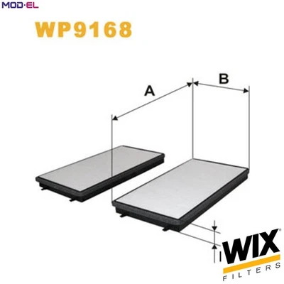 FILTRO AIRE CABINA WP9168 PARA ALPINA ROLLS-ROYCE PHANTOM/VII/Drophead BMW 7/E66 Foto 1 de 4
